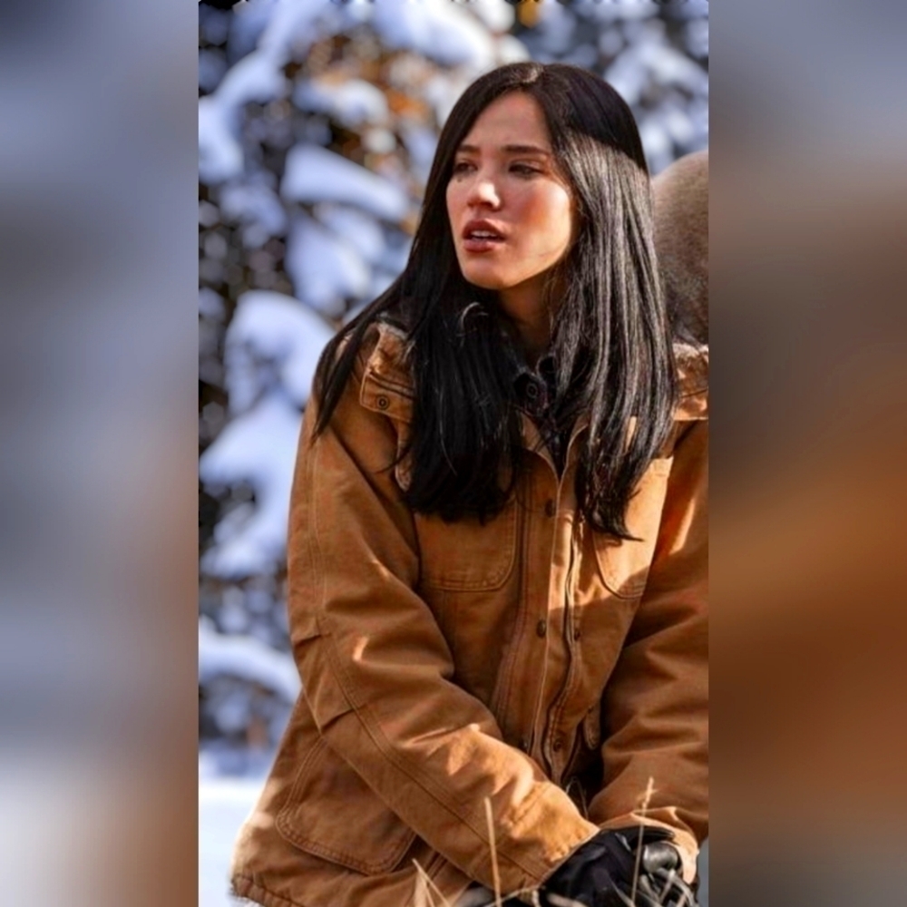 Kelsey Asbille Monica Dutton Carhartt Women's Weathered Duck Wesley Coat M - Picture 4 of 13